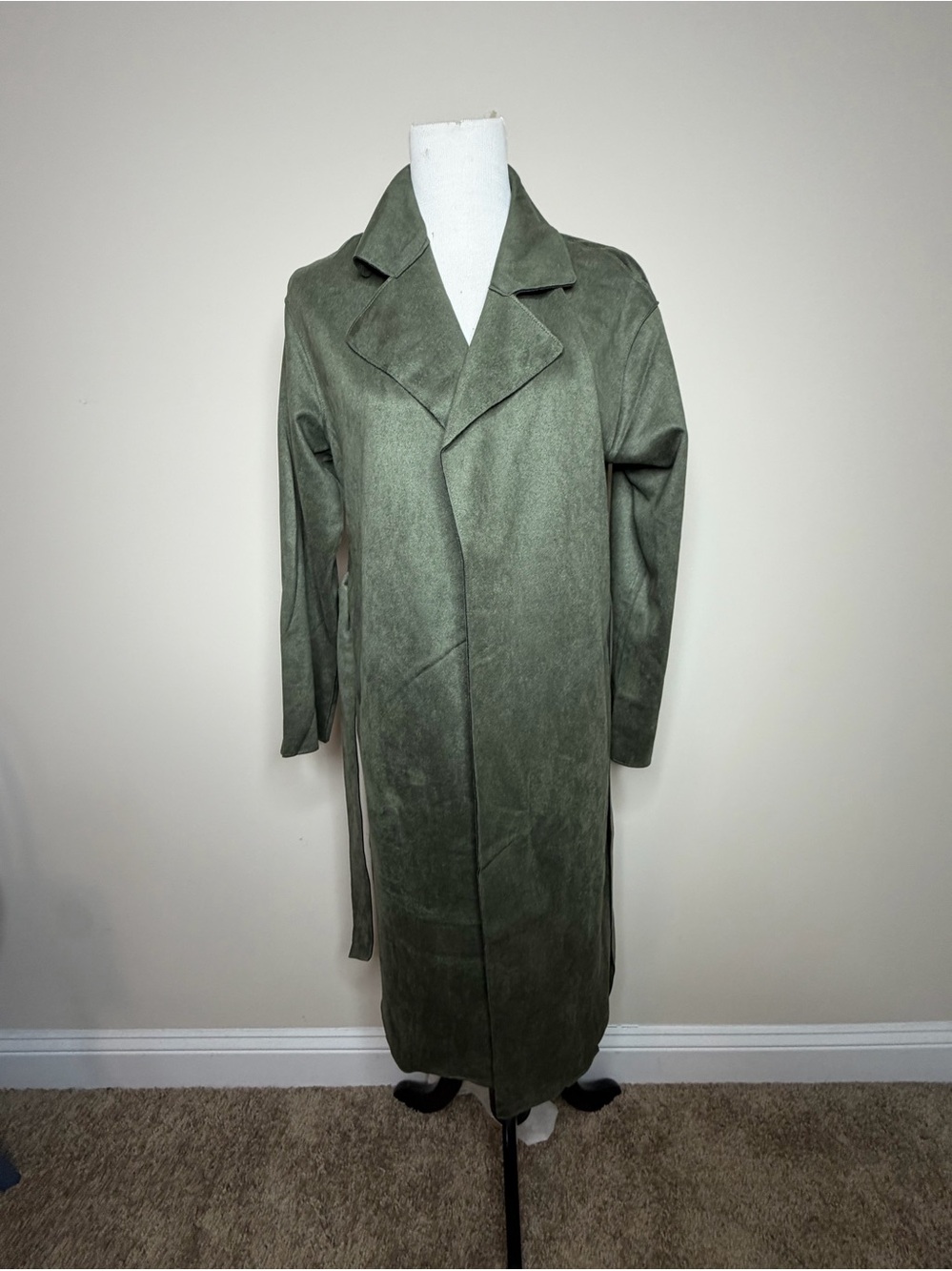 LuLuRoe Lillian Moleskin Suede Trenchcoat